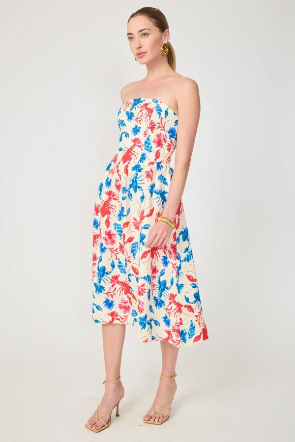 Gilner Farrar Luanna Dress in Lobster Print