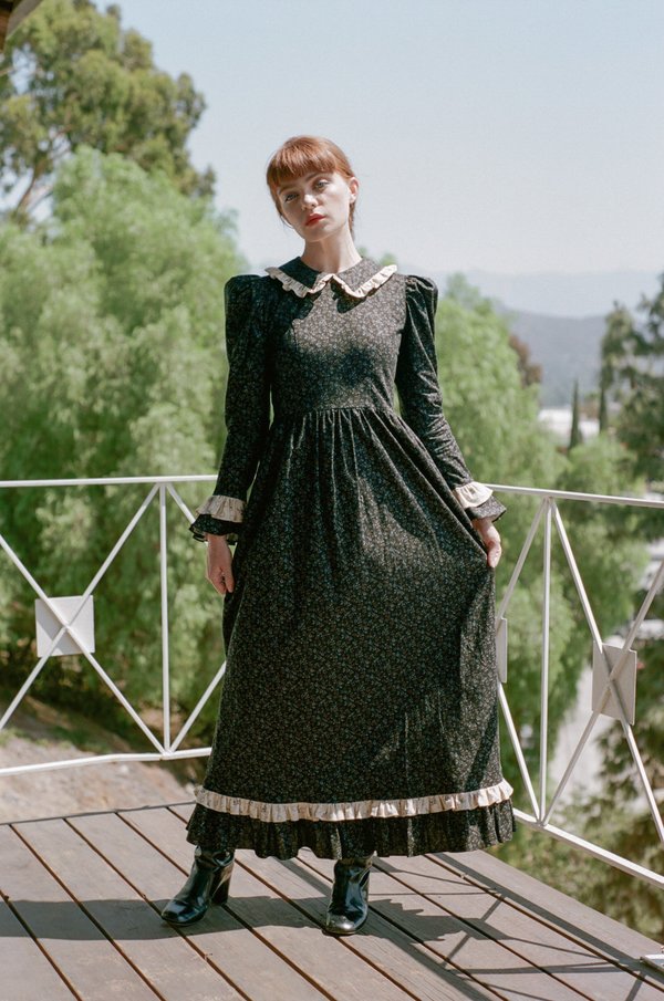 black prairie dress Antique Black Prairie Dress – The Only Vintage