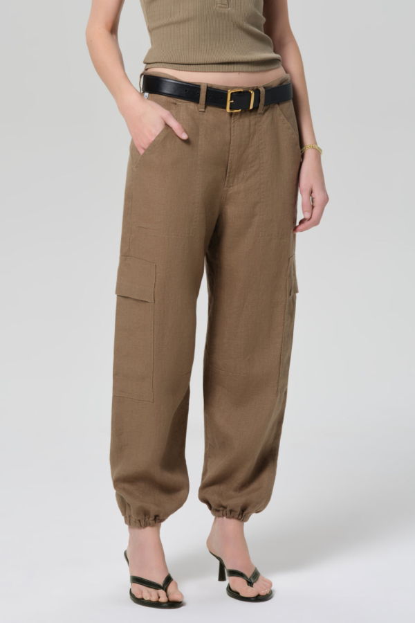 COH Ciela Linen Balloon Utility Pant - Reservoir