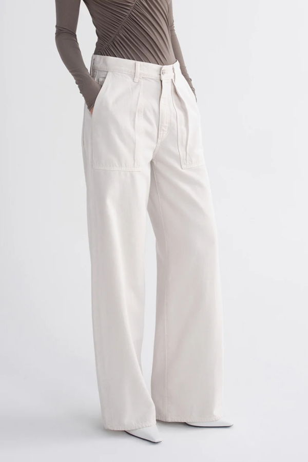 AGOLDE Low Curve Utility Jean - Bone