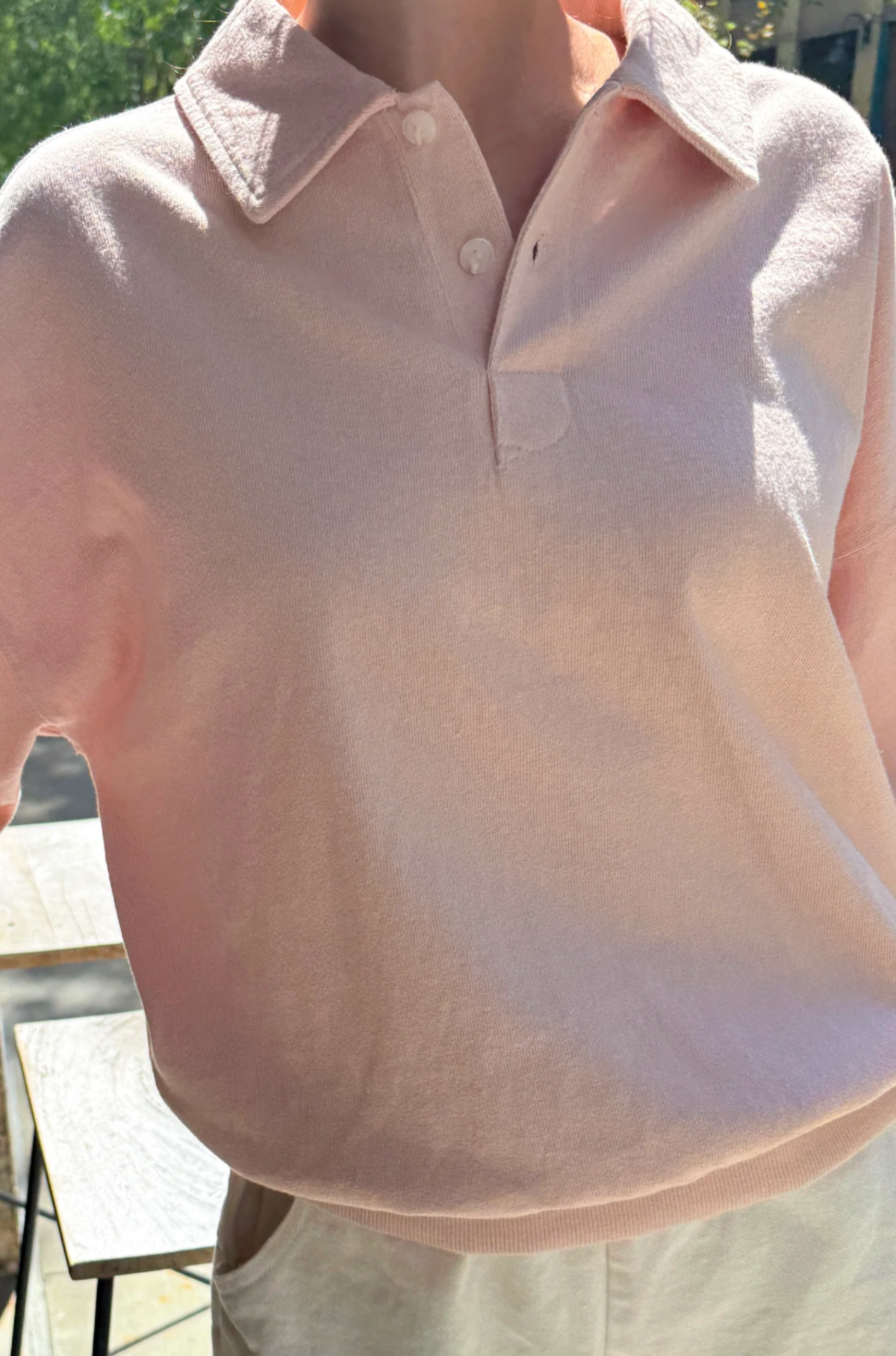 Le Bon Shoppe Polo Sweatshirt - Baby Pink - Image 2 of 10