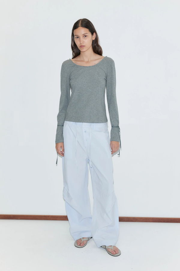 Deiji Studios Panel Leg Pant - Powder Blue