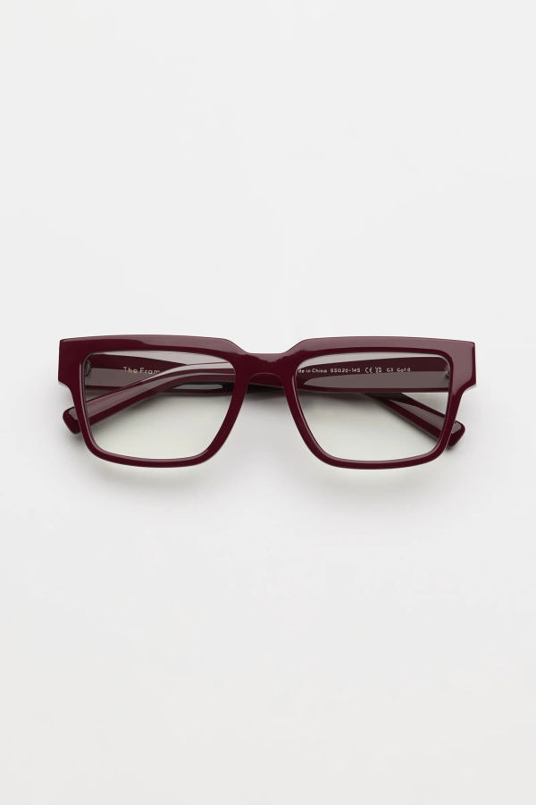 Past Midnight The Frame Sunglasses - Burgundy