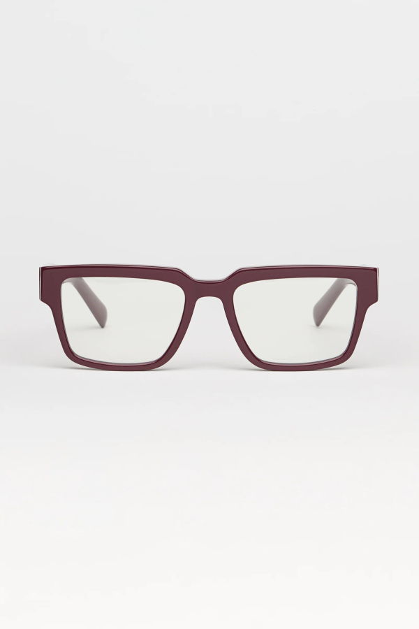 Past Midnight The Frame Sunglasses - Burgundy