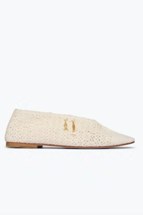 Freda Salvador Daisy Crochet Flat Sandal - Vanilla Crochet