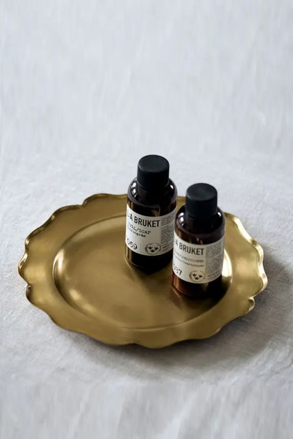 Fog Linen Work Brass Decorative Plate Medium