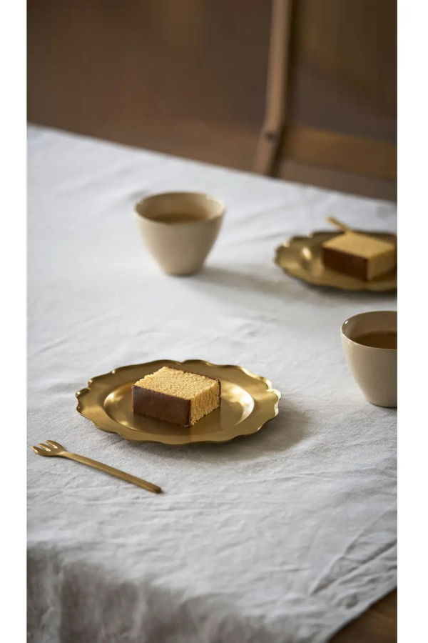 Fog Linen Work Brass Decorative Plate Medium