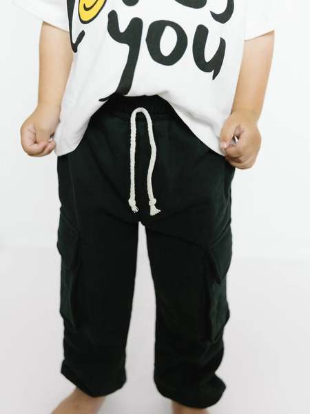 kids Misha & Puff Rib Longies - Rose Gold | Garmentory