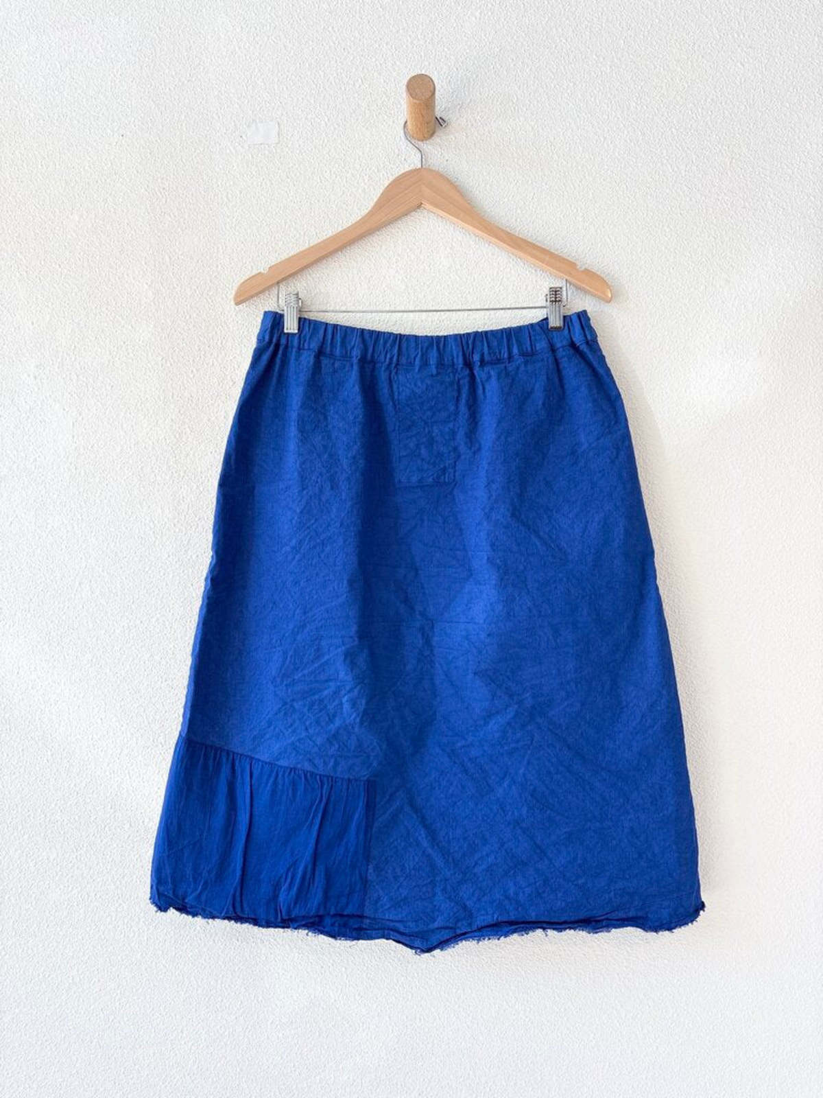 Aequamente Linen Skirt - Cobalt - Image 4 of 8