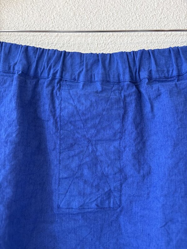 Aequamente Linen Skirt - Cobalt