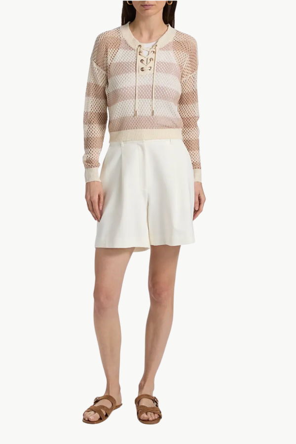 Generation Love Samantha Stripe Sweater - Cream/Champagne
