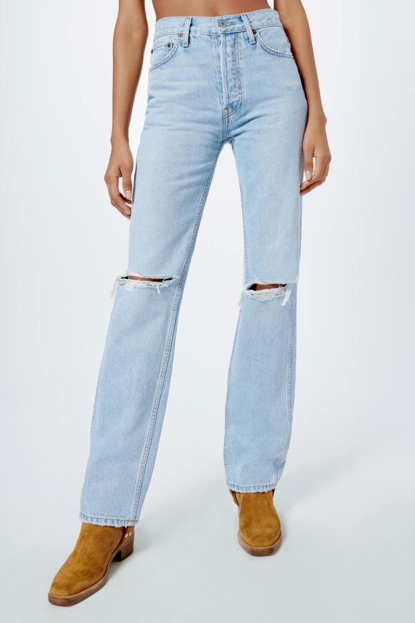 RE/DONE 90s HR Loose Jeans - Destroy