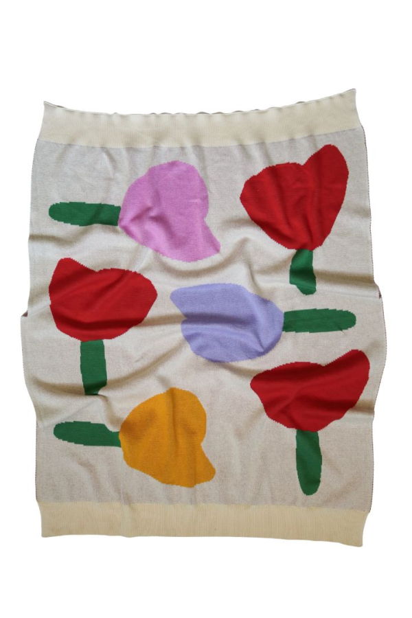 KIDS Mosey Me Forget Me Not Knitted Baby Blanket