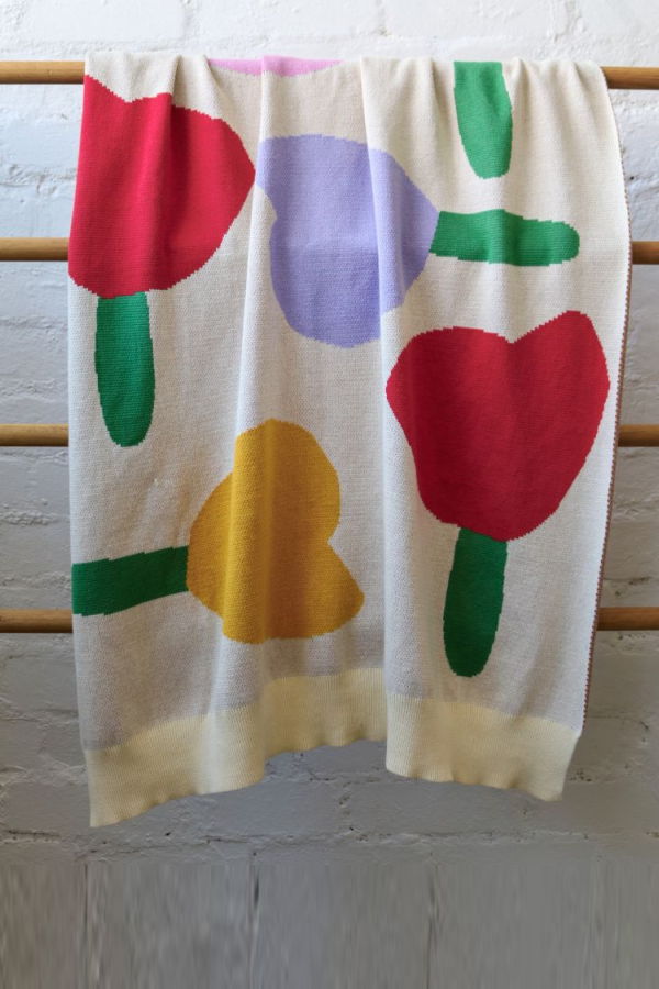 KIDS Mosey Me Forget Me Not Knitted Baby Blanket