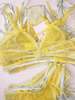 Miss Crofton I'm Yours Mesh Bralette - Lemon - Thumbnail 3