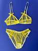 Miss Crofton I'm Yours Mesh Bralette - Lemon - Thumbnail 4