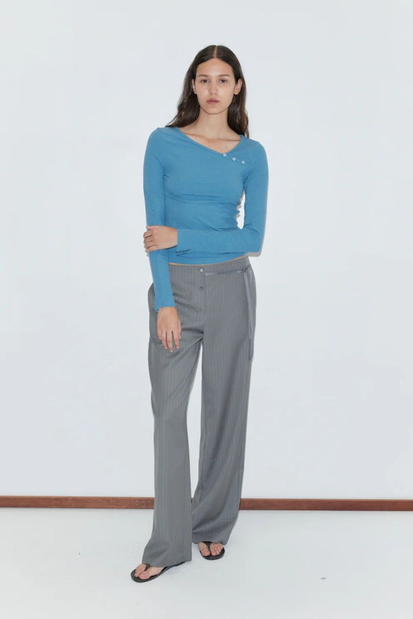 Deiji Studios Multi Button Top - Aqua