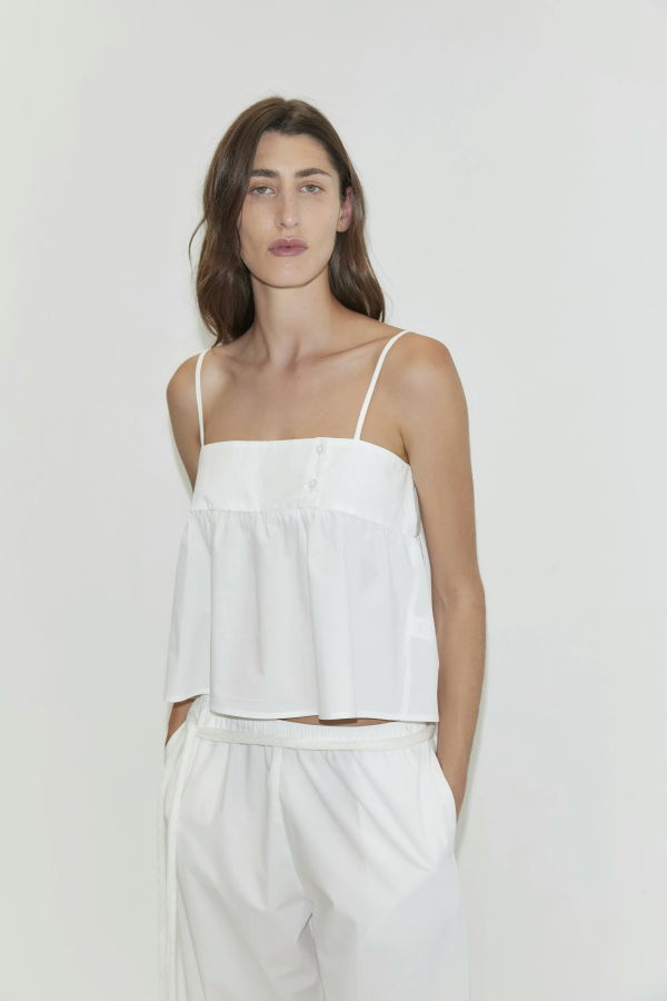 Deiji Studios Panelled Top - White