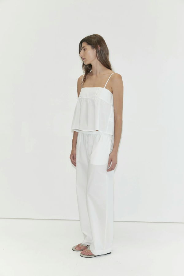 Deiji Studios Panelled Top - White