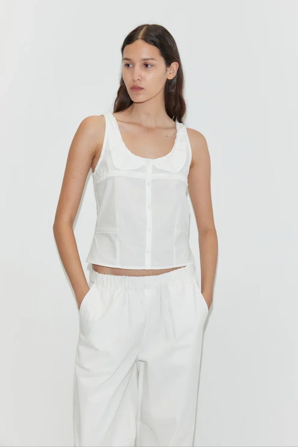 Deiji Studios Snap Tab Pants - White