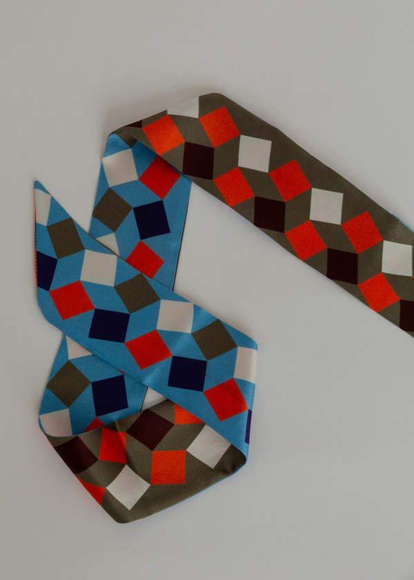 Epice Silk Twilly Scarf - Sky Epice Silk Twilly Scarf - Sky