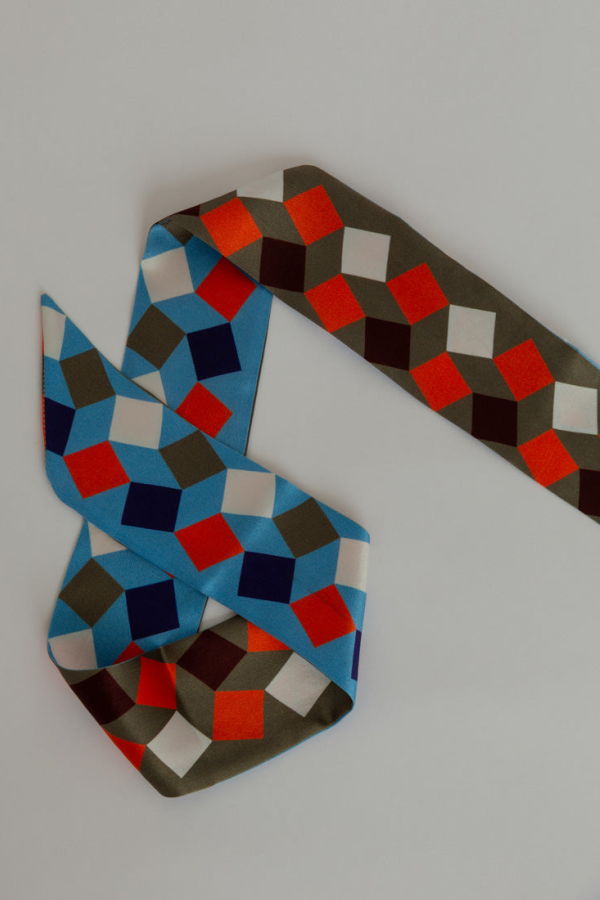Epice Silk Twilly Scarf - Sky