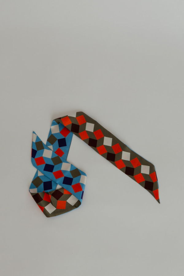 Epice Silk Twilly Scarf - Sky