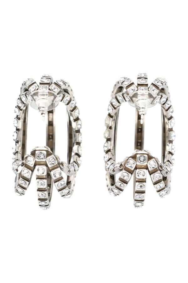 Isabel Marant Large Hoops Earrings - Transparent/Silver