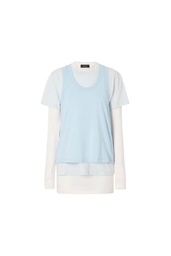 WARDROBE.NYC Layered Tee Mini Dress