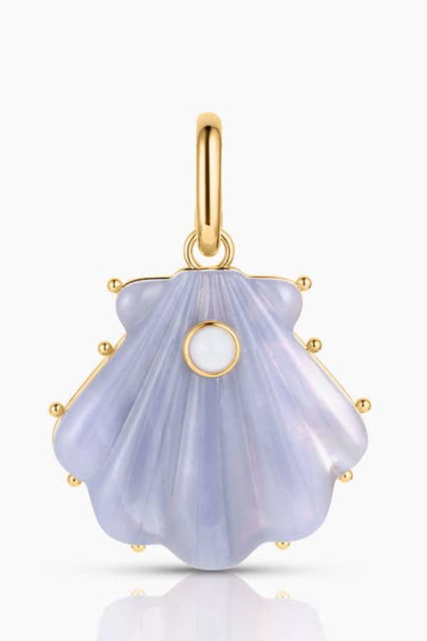 Thatch Marea Blue Lace Shell Clip Charm