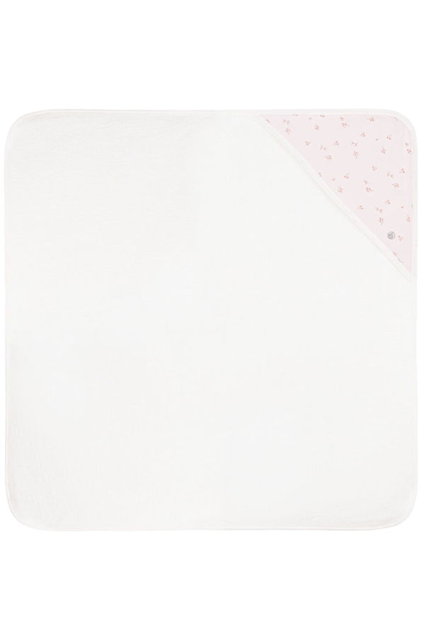 KIDS Petit Bateau Baby Bath Square Towel - White