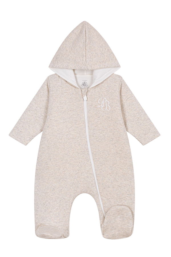 KIDS Petit Bateau Montelimar Baby Jumpsuit - Beige