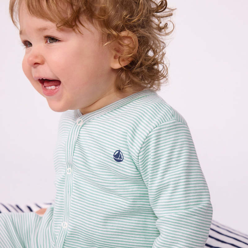 KIDS Petit Bateau Baby Pyjamas Bob - Green