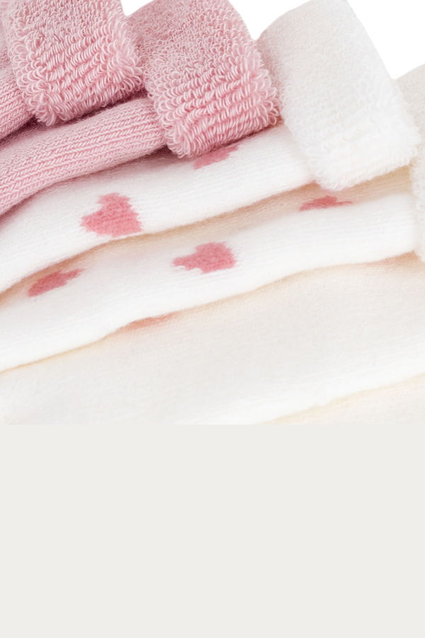 KIDS Petit Bateau Baby Set of Three Joli Socks - Pink