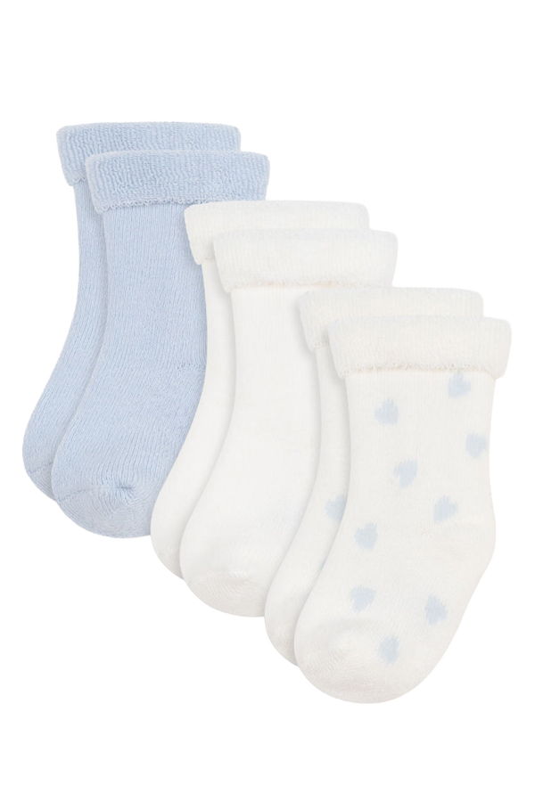 KIDS Petit Bateau Toudou Set of Three Socks - Blue
