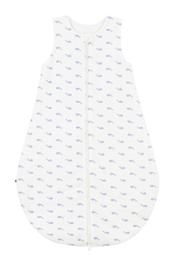 KIDS Petit Bateau Baby Sleepsac With Whale Print - White