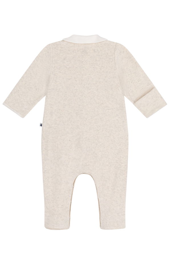 KIDS Petit Bateau Baby Velvet Collared Pyjamas