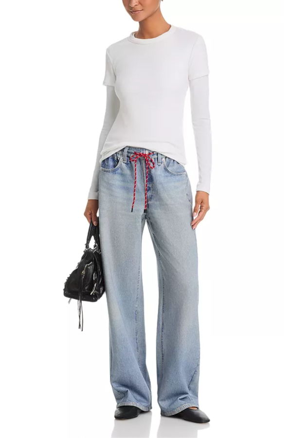Rag & Bone RB Miramar Drawstring Wide-Leg Pant