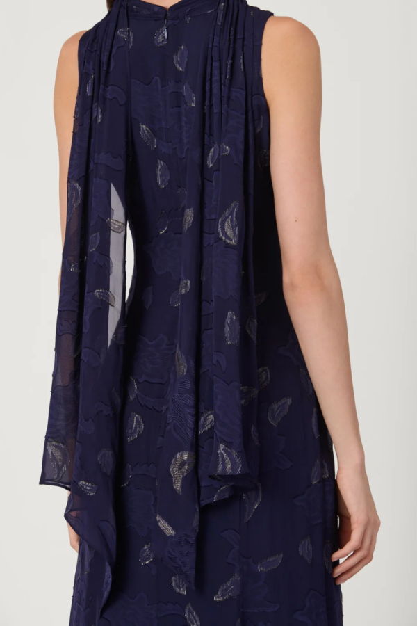 Shoshanna Quinn Dress - Navy/Gold