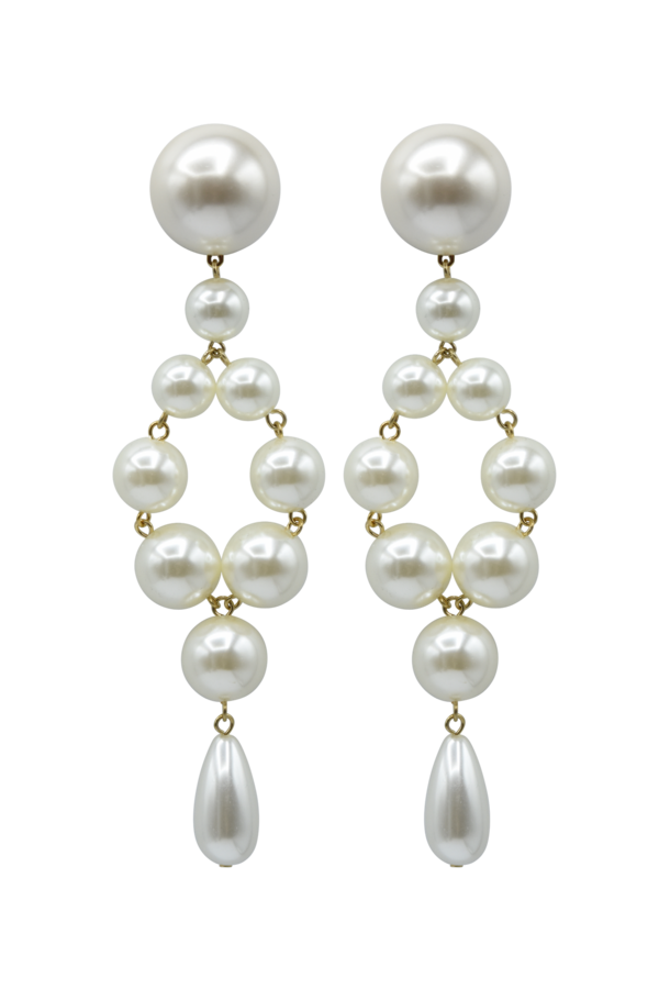 Francine Bramli Theonie 74 Earrings - Pearly Ivory Francine Bramli Theonie 74 Earrings - Pearly Ivory