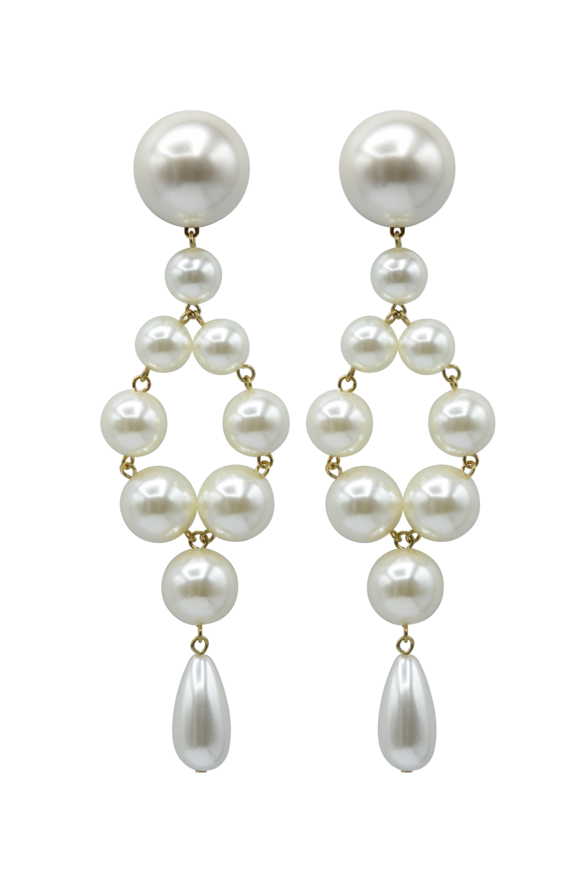 Francine Bramli Theonie 74 Earrings - Pearly Ivory - Image 1 of 2