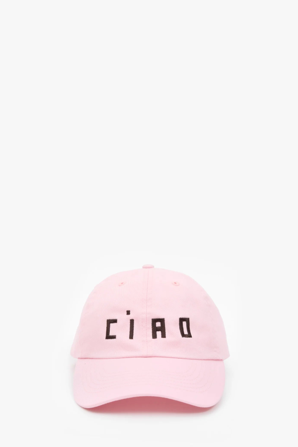 Clare V. Baseball Hat With Chocolate Embroidered Ciao