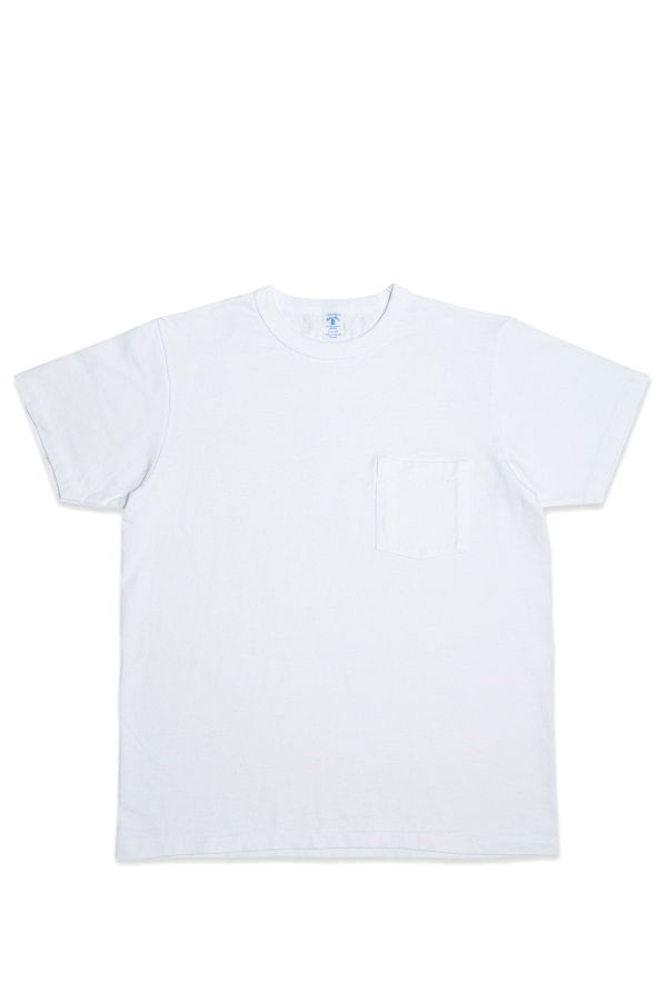 Velva Sheen - 14/1 Pigment Dyed Pocket T-Shirt - White