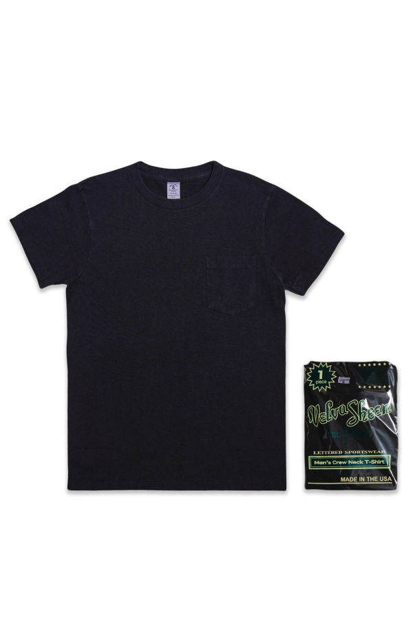 Velva Sheen - 1Pac Indigo Pocket T-Shirt - Black Indigo