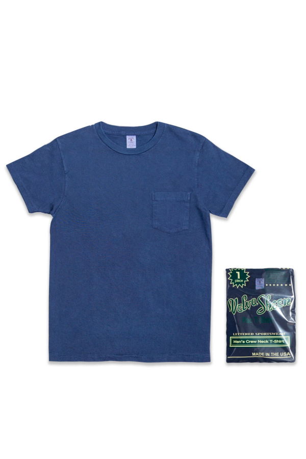 Velva Sheen - 1Pac Indigo Pocket T-Shirt - Blue Indigo
