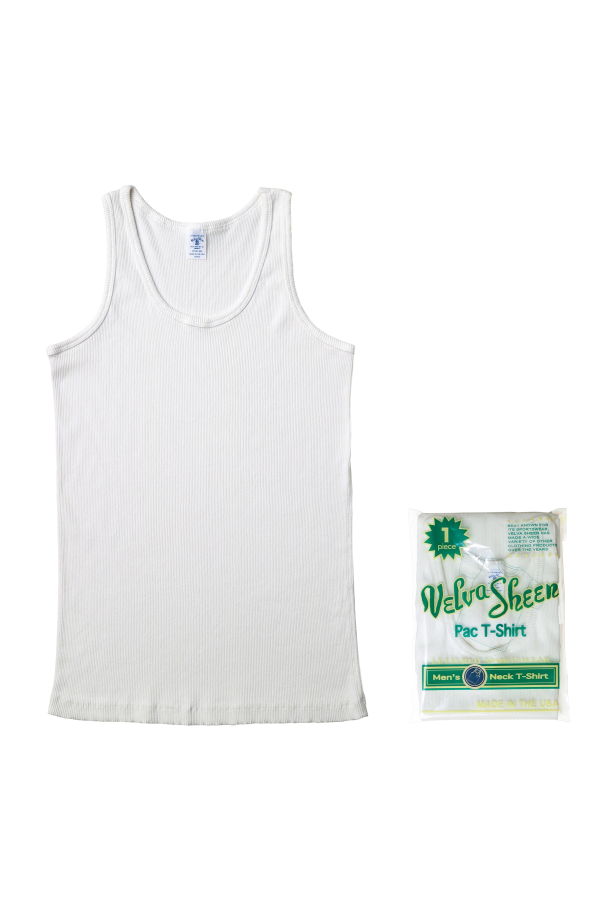 Velva Sheen - Rib Tank Top - White