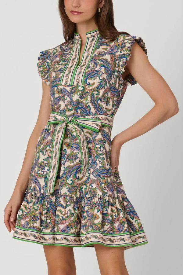 Shoshanna Leah Dress - Ivory/Multi