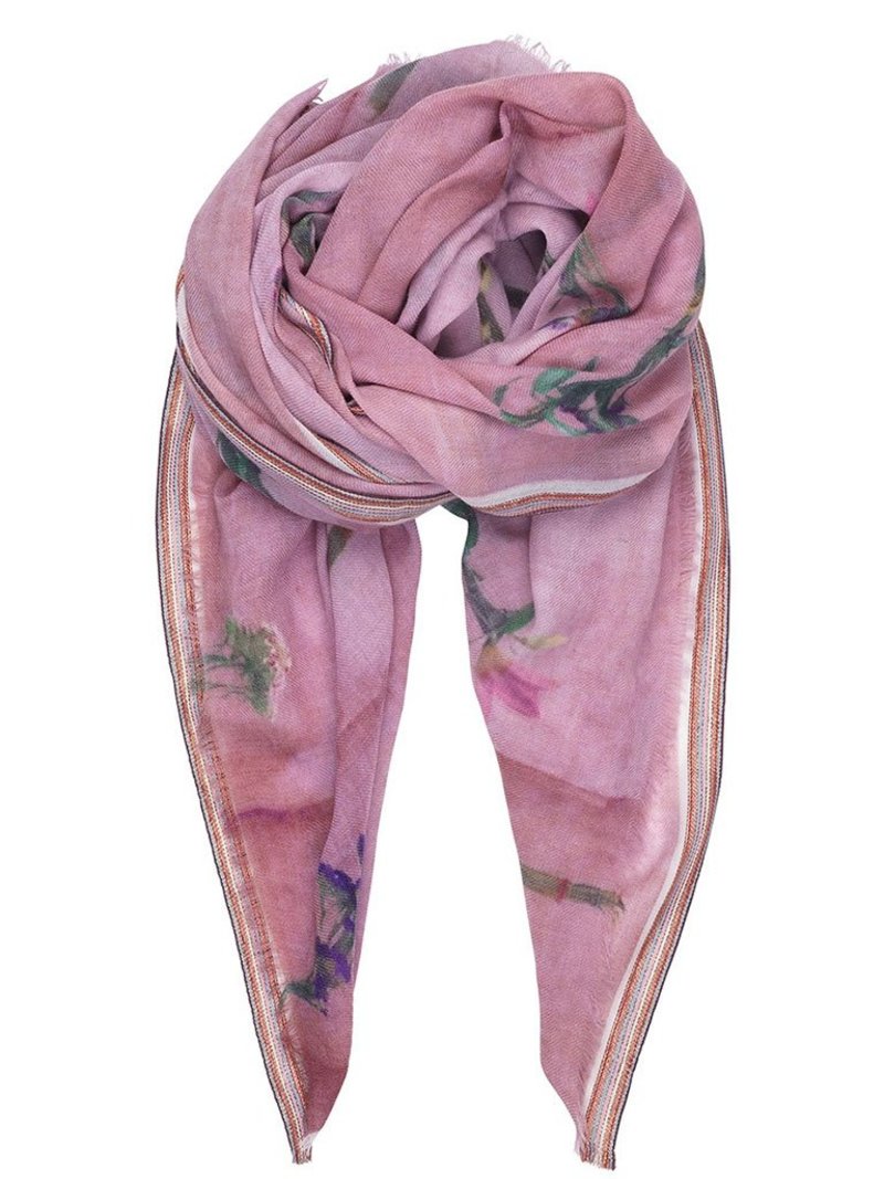 Becksondergaard Gwen Floral Scarf Rose Garmentory