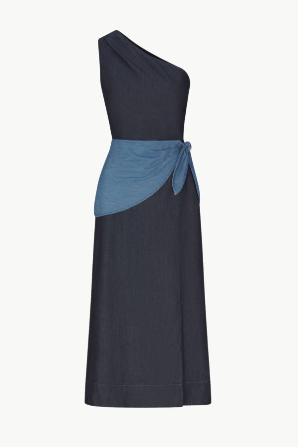 Simon Miller Belem Chambray Midi Dress - Indigo Combo