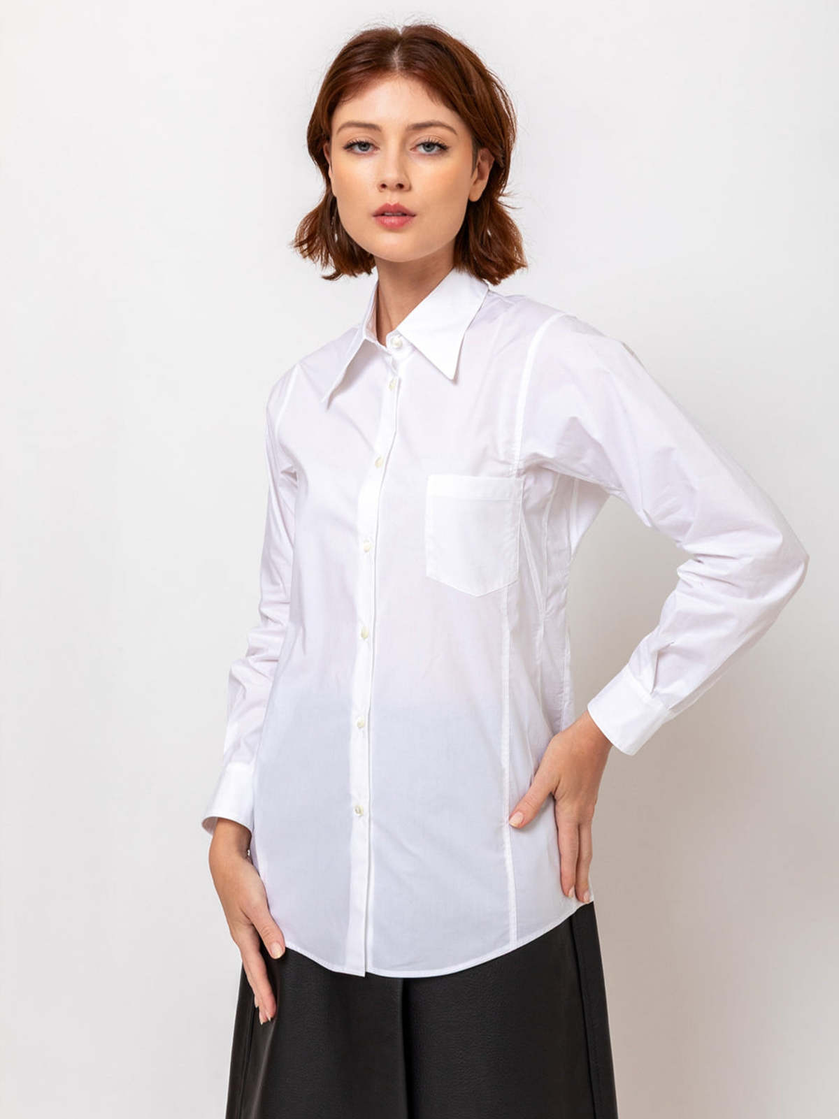 Ter et Bantine Geometric Cotton Poplin Shirt - Image 2 of 6